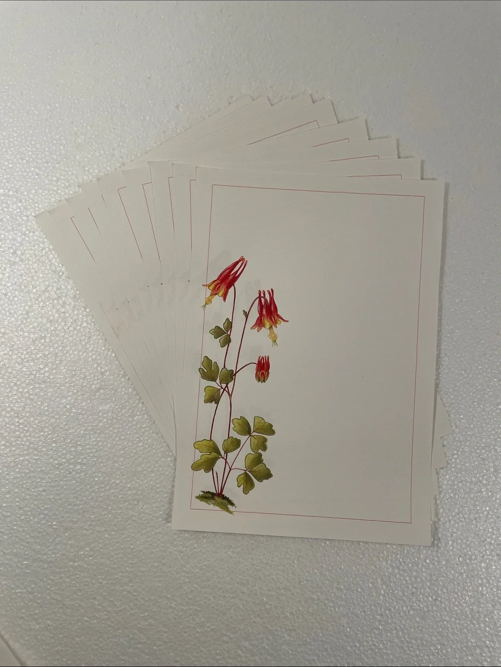 Vintage Wildflower Stationery